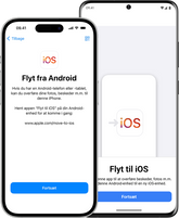 Overførsel af data fra Android til en ny iPhone - Sådan gør du
