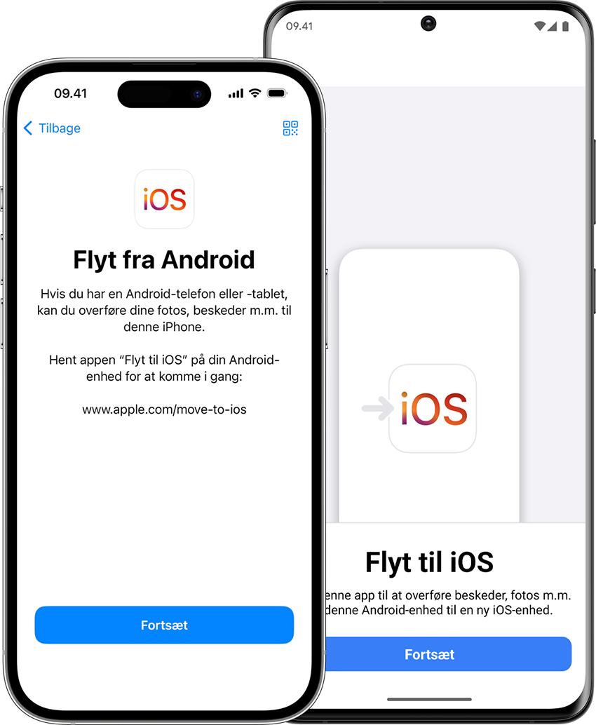 Overførsel af data fra Android til en ny iPhone - Sådan gør du