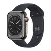 Brugt Apple Watch Series 8 45mm rustfrit stål GPS+Cellular i Grafit fra Apple - testet og certificeret hos Green.dk