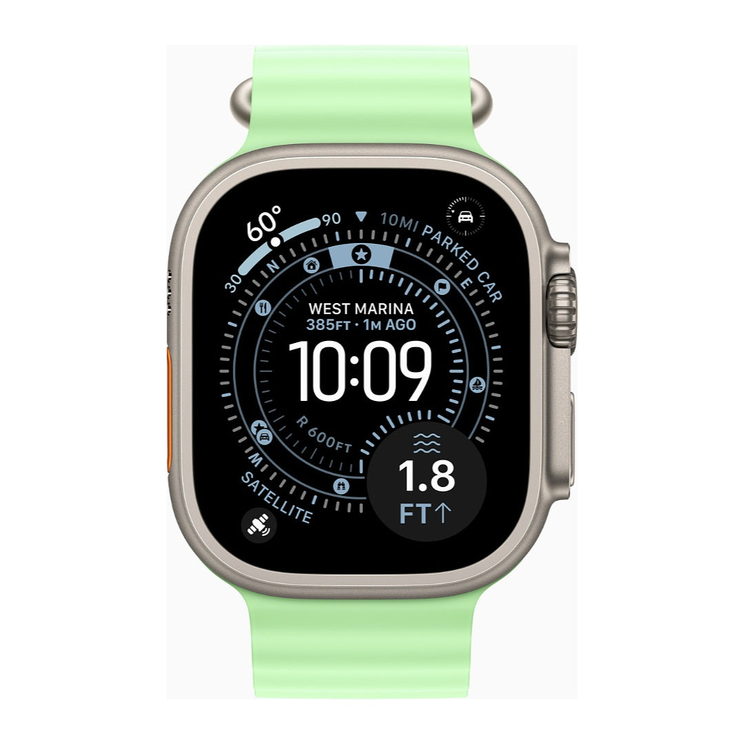 Brugt Apple Watch Ultra 3 i Natural titanium fra Apple - testet og certificeret hos Green.dk