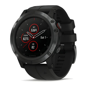Brugt Garmin Fenix 5X Plus Sapphire 51mm i Sort fra Garmin - testet og certificeret hos Green.dk