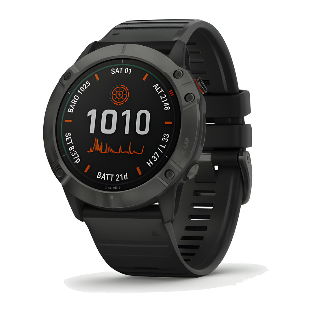 Brugt Garmin Fenix 6X Pro Solar 51mm i Sort fra Garmin - testet og certificeret hos Green.dk