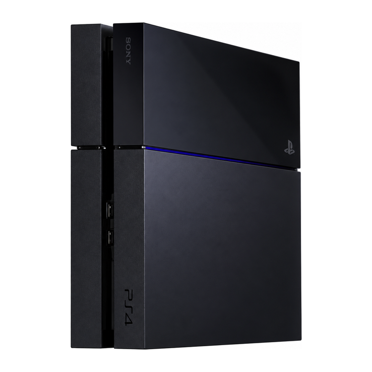 Brugt PlayStation 4 – sort, uden controller